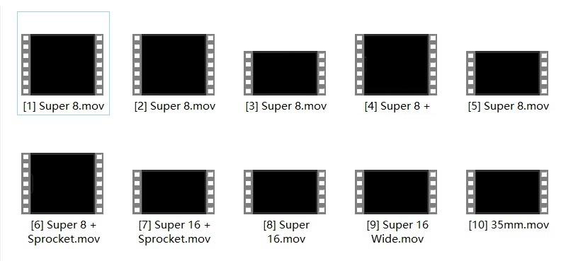30款复古胶片镜头遮罩边框动态静态视频照片叠加后期设计素材Film Matte Overlays 影视音频 sucaiwan.com