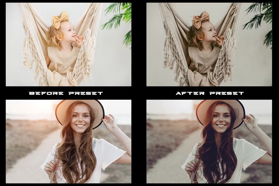 波西米亚复古电影旅拍摄影后期调色Lightroom预设 Boho Style 4 Lightroom Presets für Mobilgeräte und Desktops 插件预设 第3张-素材湾丨精选海外优质设计素材资源 波西米亚复古电影旅拍摄影后期调色Lightroom预设 Boho Style 4 Lightroom Presets für Mobilgeräte und Desktops 插件预设 sucaiwan.com
