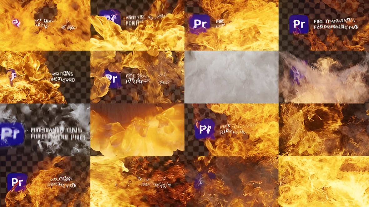PR模板-20+种4K分辨率火焰烟雾特效过渡视频转场动画素材 Fire And Smoke Transitions - Premiere Pro 影视音频 sucaiwan.com