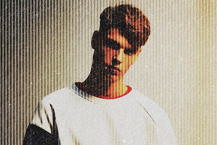 复古半调纸板颗粒做旧纸张叠加旧照片特效PSD样机Vintage Halftone Pattern Photo Effect 插件预设 sucaiwan.com