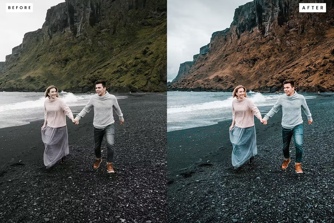 复古怀旧赛博朋克电影婚礼肖像摄影照片Lightroom调色预设 Iceland Vibes Lightroom Presets 插件预设 sucaiwan.com
