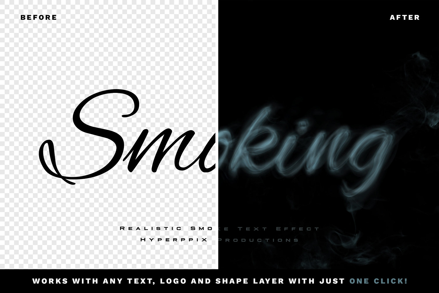 高质量迷幻鬼魅逼真的烟雾字体特效PSD模板素材 Realistic Smoke Text Effect 图片素材 sucaiwan.com