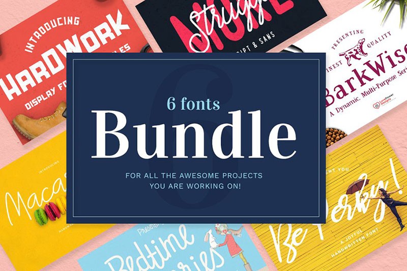 6款产品包装设计的英文字体 设计素材 sucaiwan.com