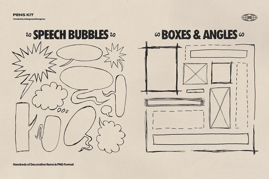 850+复古灵感手绘钢笔水彩笔涂鸦标记符号图案插画线条街头艺术PNG免扣元素设计套装Pens Kit 图片素材 第10张-素材湾丨精选海外优质设计素材资源 850+复古灵感手绘钢笔水彩笔涂鸦标记符号图案插画线条街头艺术PNG免扣元素设计套装Pens Kit 图片素材 sucaiwan.com