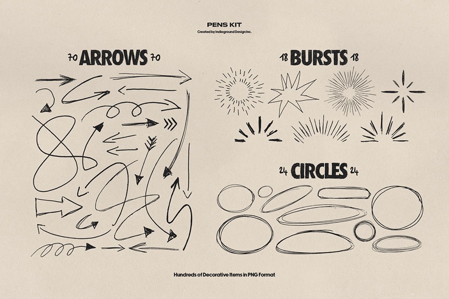850+复古灵感手绘钢笔水彩笔涂鸦标记符号图案插画线条街头艺术PNG免扣元素设计套装Pens Kit 图片素材 第11张-素材湾丨精选海外优质设计素材资源 850+复古灵感手绘钢笔水彩笔涂鸦标记符号图案插画线条街头艺术PNG免扣元素设计套装Pens Kit 图片素材 sucaiwan.com