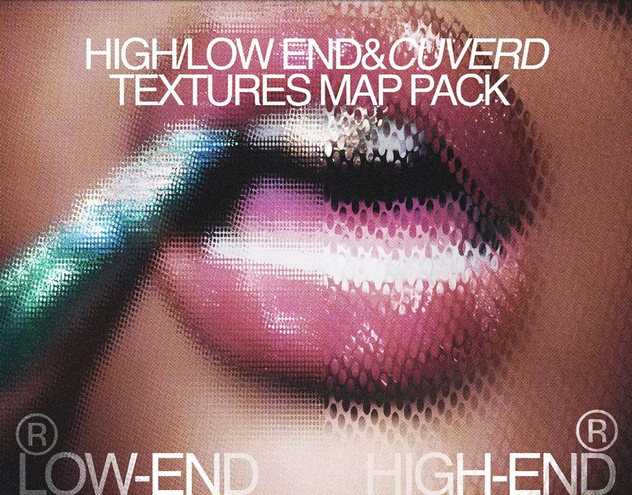 40款半调复古PS玻璃特效肌理纹理叠加法线曲线PSD贴图套装Halftone Textures Map Pack 图片素材 sucaiwan.com