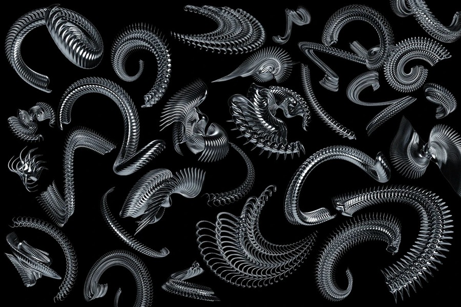 59款赛博3D渲染科幻未来金属镀铬PNG免扣设计元素套装Chrome Elements – 3D Abstract Shapes , sucaiwan.com