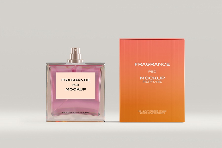 4款极简高档玻璃香水瓶标签包装盒纸盒PSD样机套装Glass Perfume Bottle Mockup , 第9张-素材湾丨精选海外优质设计素材资源 4款极简高档玻璃香水瓶标签包装盒纸盒PSD样机套装Glass Perfume Bottle Mockup , sucaiwan.com