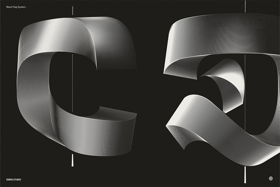 26款暗黑3D立体发光抽象线条英文大写字母海报标题排版AI矢量图形设计套装Illuminated Black Letters 设计素材 第12张-素材湾丨精选海外优质设计素材资源 26款暗黑3D立体发光抽象线条英文大写字母海报标题排版AI矢量图形设计套装Illuminated Black Letters 设计素材 sucaiwan.com