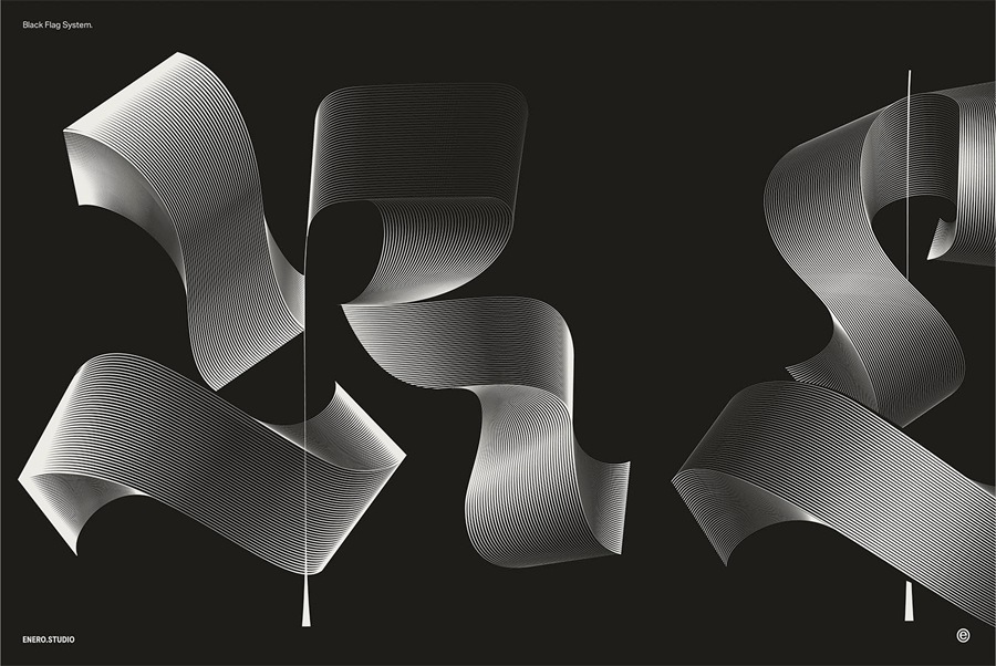 26款暗黑3D立体发光抽象线条英文大写字母海报标题排版AI矢量图形设计套装Illuminated Black Letters 设计素材 第16张-素材湾丨精选海外优质设计素材资源 26款暗黑3D立体发光抽象线条英文大写字母海报标题排版AI矢量图形设计套装Illuminated Black Letters 设计素材 sucaiwan.com