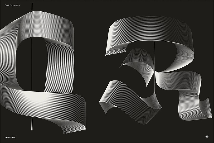 26款暗黑3D立体发光抽象线条英文大写字母海报标题排版AI矢量图形设计套装Illuminated Black Letters 设计素材 第19张-素材湾丨精选海外优质设计素材资源 26款暗黑3D立体发光抽象线条英文大写字母海报标题排版AI矢量图形设计套装Illuminated Black Letters 设计素材 sucaiwan.com