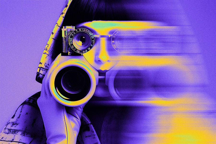 潮流酸性艺术迷幻失真故障动态弥散模糊图片特效模板 Motion Photo Effect Acid Colors 图片素材 sucaiwan.com