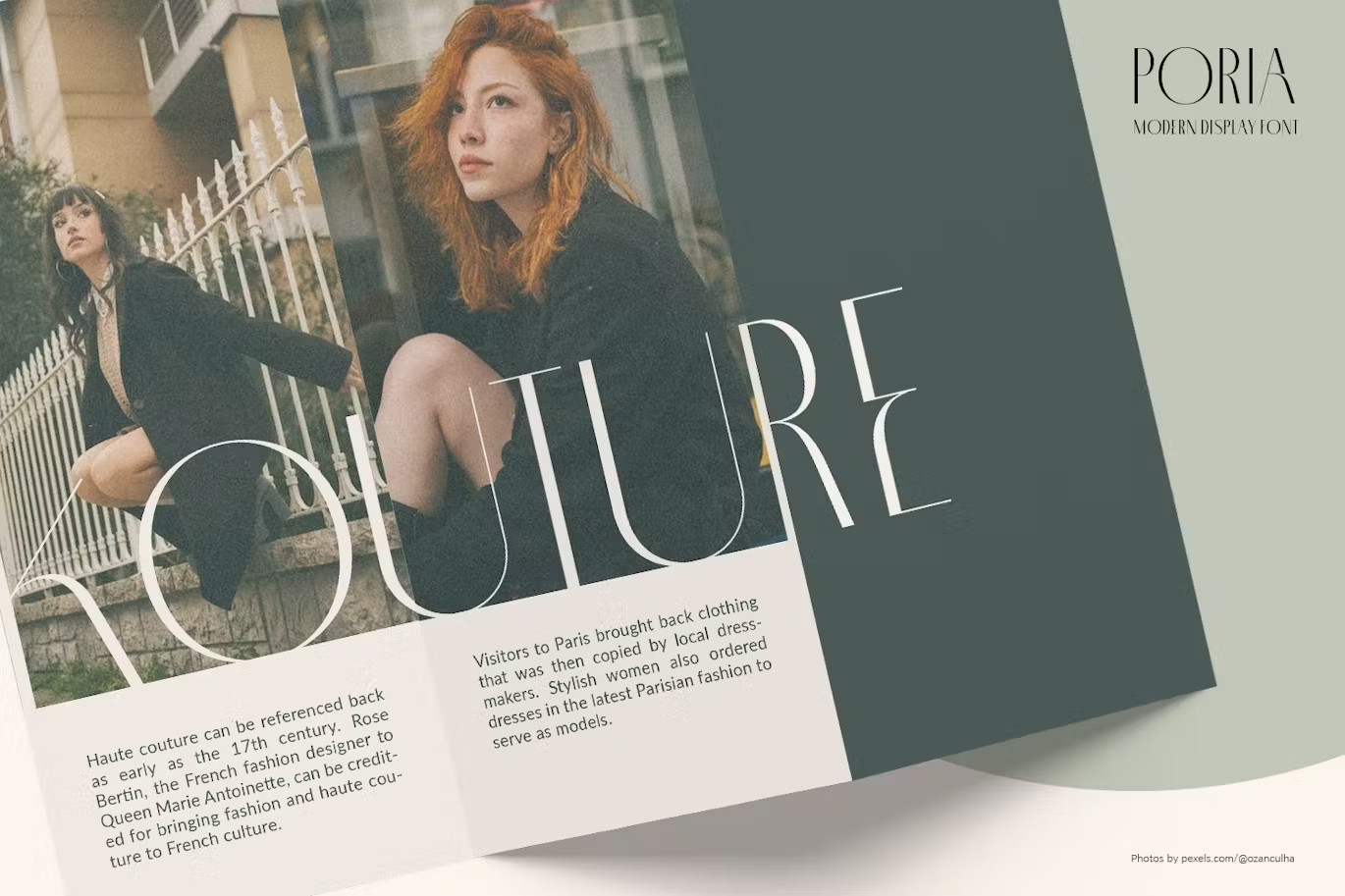 现代优雅精致时尚杂志品牌设计无衬线英文字体 Poria - Modern Display font 设计素材 sucaiwan.com