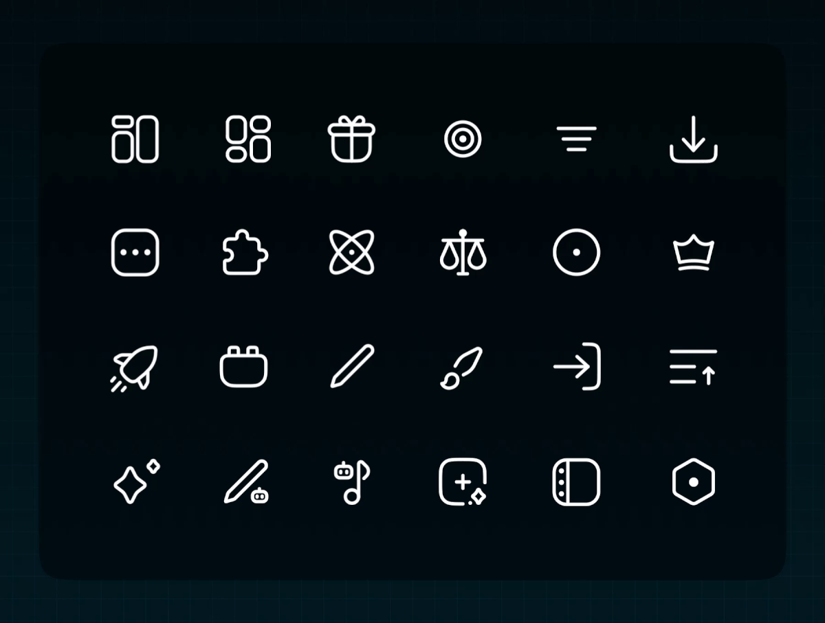 540+现代动态/静态UI网站多类别多功能图标icon矢量图形logo徽标设计套装+540 Animated and static Icons – Iconity 图标素材 sucaiwan.com