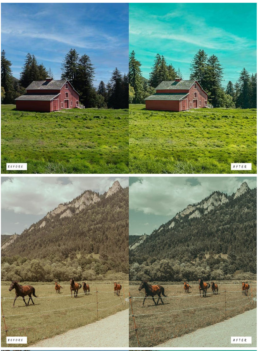 10组农舍乡村复古电影博主摄影照片调色Lightroom预设 10 Farmhouse Rustic Lightroom Presets 插件预设 第2张-素材湾丨精选海外优质设计素材资源 10组农舍乡村复古电影博主摄影照片调色Lightroom预设 10 Farmhouse Rustic Lightroom Presets 插件预设 sucaiwan.com