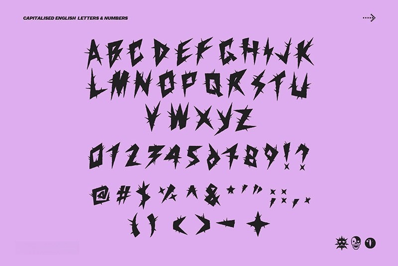 PARASITE 潮流装饰英文字体 设计素材 sucaiwan.com