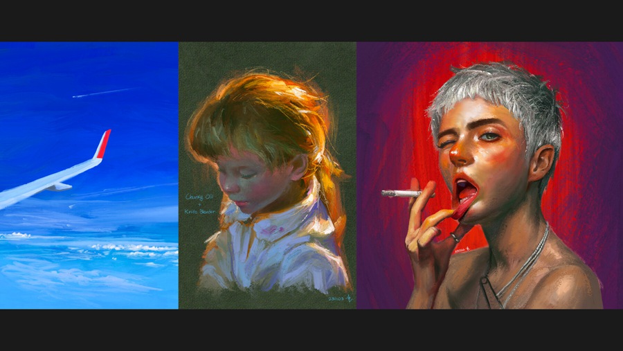 60款真实质感油画颜料专业厚涂插画Procreate笔刷色板背景肌理绘画套装COFE’s Sticky Oil Pack for Procreate 笔刷资源 第6张-素材湾丨精选海外优质设计素材资源 60款真实质感油画颜料专业厚涂插画Procreate笔刷色板背景肌理绘画套装COFE’s Sticky Oil Pack for Procreate 笔刷资源 sucaiwan.com