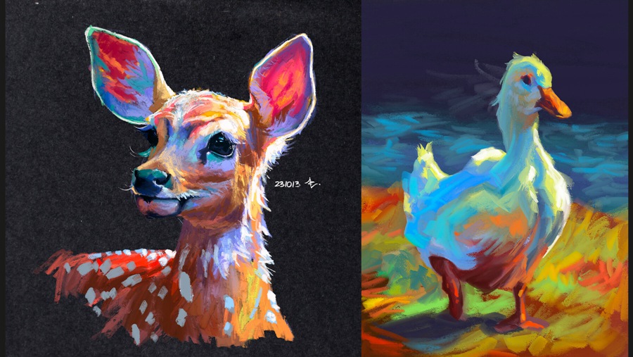 60款真实质感油画颜料专业厚涂插画Procreate笔刷色板背景肌理绘画套装COFE’s Sticky Oil Pack for Procreate 笔刷资源 第17张-素材湾丨精选海外优质设计素材资源 60款真实质感油画颜料专业厚涂插画Procreate笔刷色板背景肌理绘画套装COFE’s Sticky Oil Pack for Procreate 笔刷资源 sucaiwan.com