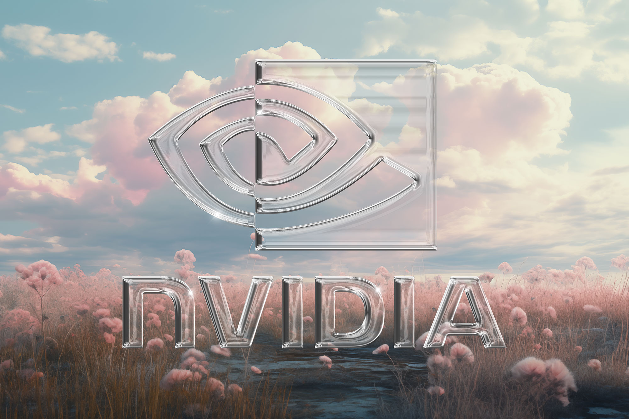 3D立体透明玻璃水晶液体气泡文本标题logo徽标设计展示PSD特效样机Realistic Glass Chrome Text Effect Vol.3 设计素材 sucaiwan.com