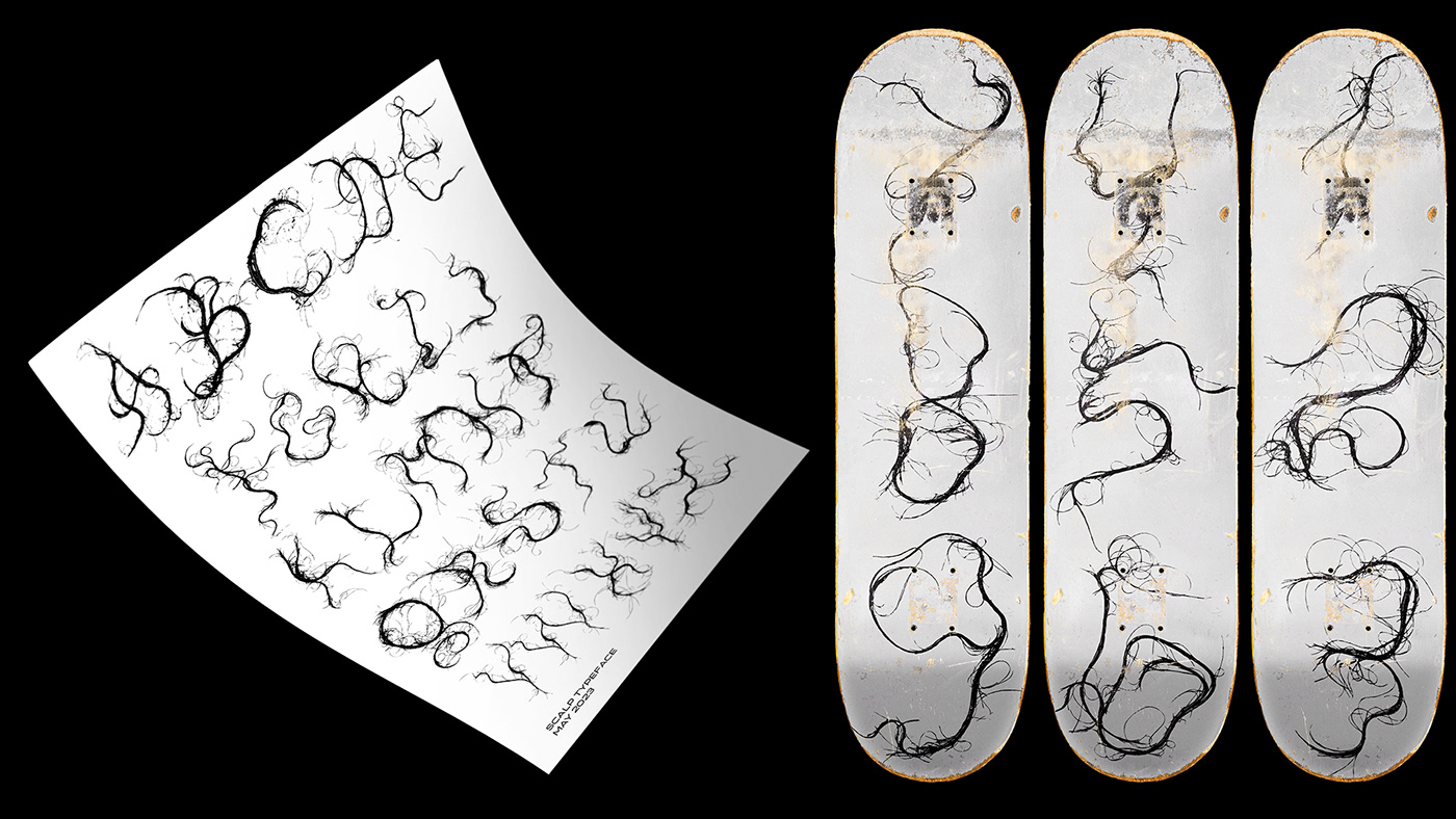 小众酸性艺术头发灵感装饰英文字体 Scalp - Typeface 设计素材 sucaiwan.com