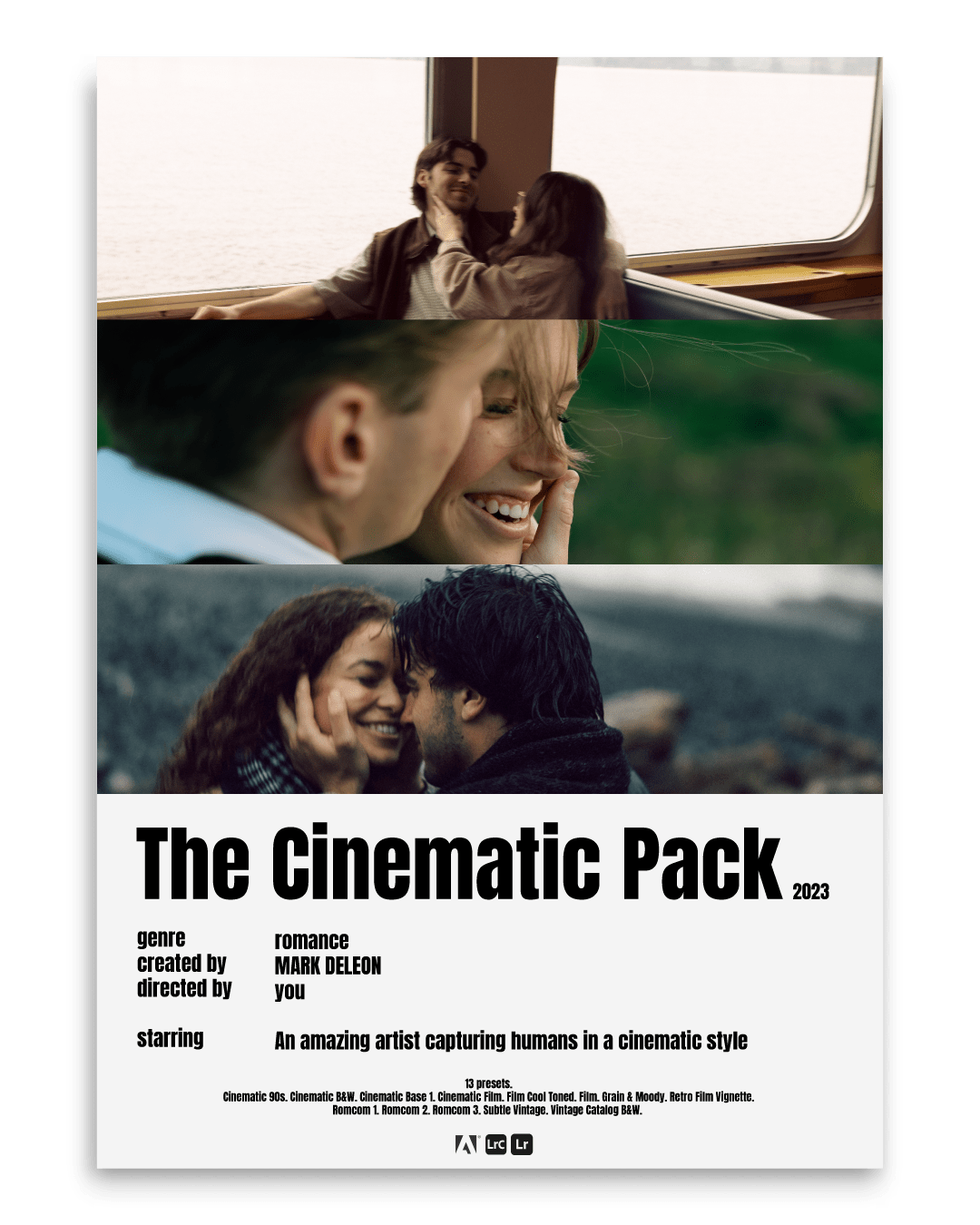 Mark Deleon - The Cinematic Pack 怀旧复古浪漫情绪电影色调风格人像摄影LR调色预设 插件预设 sucaiwan.com