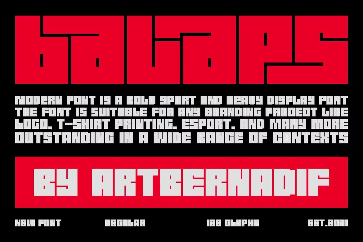 现代几何风品牌T恤印刷徽标设计粗体无衬线英文字体安装包 Balaps Font Bold Sport And Heavy Display 设计素材 第4张-素材湾丨精选海外优质设计素材资源 现代几何风品牌T恤印刷徽标设计粗体无衬线英文字体安装包 Balaps Font Bold Sport And Heavy Display 设计素材 sucaiwan.com