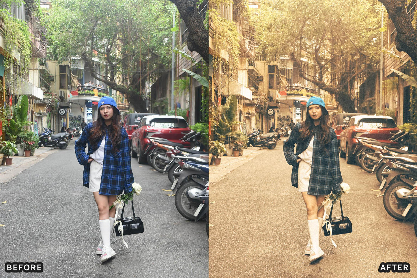 复古怀旧柯达胶片纹理模拟电影美学摄影照片调色Lightroom预设 Vintage Retro Kodak Film Look Lightroom Presets 插件预设 sucaiwan.com