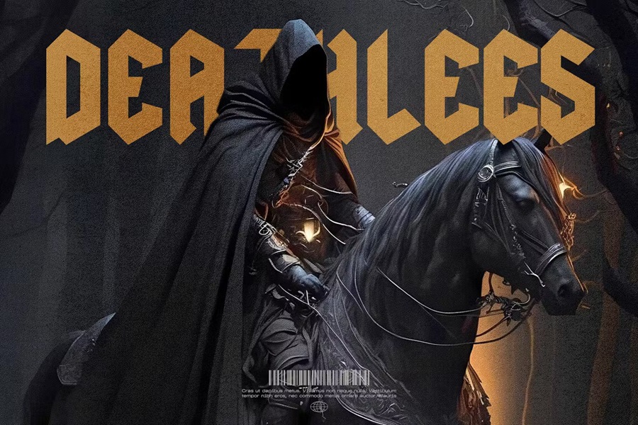 复古哥特式金属恐怖品牌海报徽标设计装饰英文字体安装包 GRIND Modern Blackletter Metal Display 设计素材 第7张-素材湾丨精选海外优质设计素材资源 复古哥特式金属恐怖品牌海报徽标设计装饰英文字体安装包 GRIND Modern Blackletter Metal Display 设计素材 sucaiwan.com