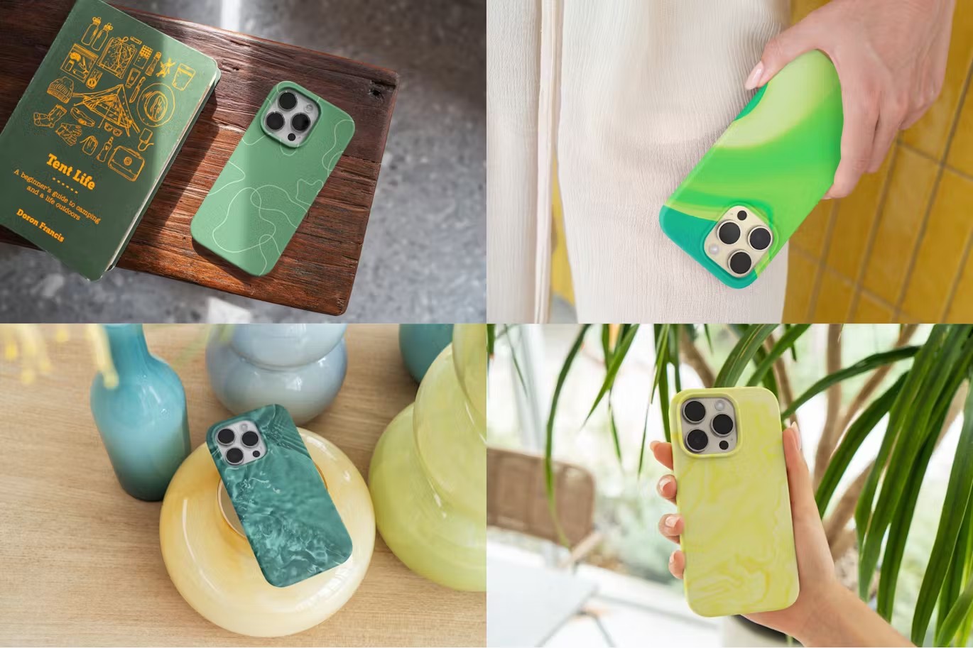 9款逼真手持苹果iPhone 14 Pro手机塑料壳设计展示效果图PSD样机模板素材 iPhone 14 Pro Case Mockups Band 2 , sucaiwan.com