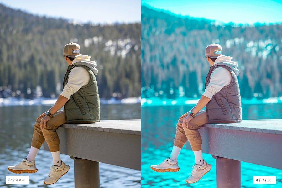 10组复古蓝绿色景观电影婚礼博主摄影照片调色Lightroom预设 10 Landscape Teal Lightroom Presets , sucaiwan.com