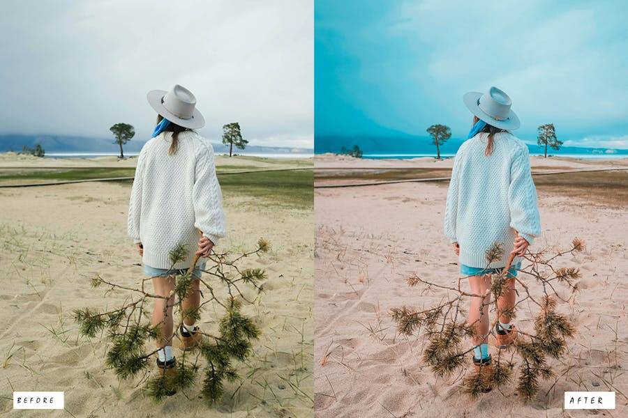 10组复古蓝绿色景观电影婚礼博主摄影照片调色Lightroom预设 10 Landscape Teal Lightroom Presets , sucaiwan.com