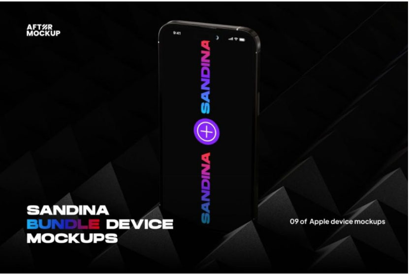 9款暗黑工业风IPhone手机MacBook笔记本电脑IPad平板UI屏幕APP界面设计展示PSD样机Sandina Bundle Device Mockups 样机素材 第1张-素材湾丨精选海外优质设计素材资源 9款暗黑工业风IPhone手机MacBook笔记本电脑IPad平板UI屏幕APP界面设计展示PSD样机Sandina Bundle Device Mockups 样机素材 sucaiwan.com