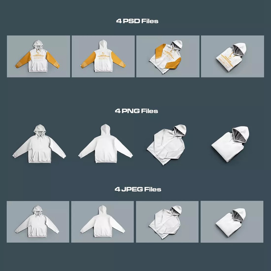 4款超大中性连衣帽卫衣LOGO印花图案设计PS展示效果图样机模板 4 Mockups Unisex Oversize Hoodie , 第2张-素材湾丨精选海外优质设计素材资源 4款超大中性连衣帽卫衣LOGO印花图案设计PS展示效果图样机模板 4 Mockups Unisex Oversize Hoodie , sucaiwan.com