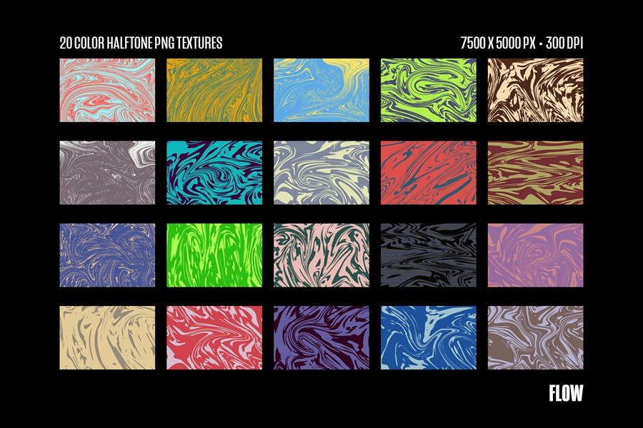 20款多彩复古半调风格流体液体油漆扭曲纹理PNG格式背景图片设计素材 Flow Retro Color Halftone Texture , 第2张-素材湾丨精选海外优质设计素材资源 20款多彩复古半调风格流体液体油漆扭曲纹理PNG格式背景图片设计素材 Flow Retro Color Halftone Texture , sucaiwan.com