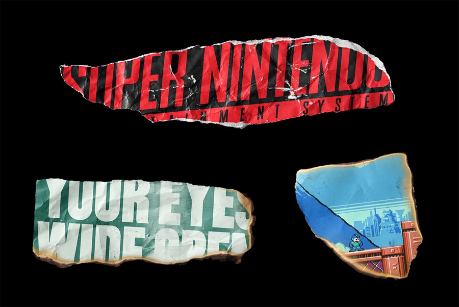 做旧撕裂烧毁污渍肮脏纸张碎片褶皱纹理手稿设计样机模板套装 Torn Paper Definitive 图片素材 sucaiwan.com