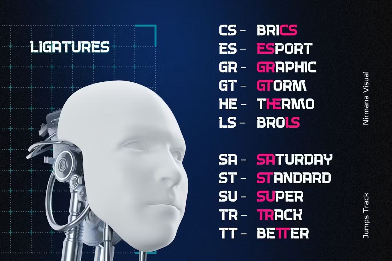 未来科幻现代机能科技品牌海报徽标设计装饰英文字体安装包 Jumps Track Font 设计素材 sucaiwan.com
