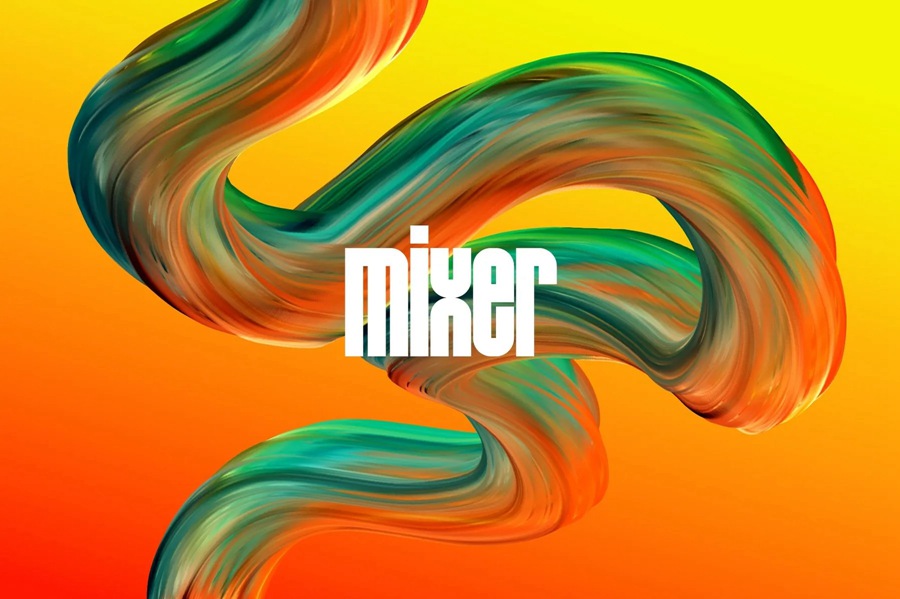 36款Affinity立体3D丙烯颜料多色混合艺术笔刷设计套装Mixer Multicolor Affinity Brushes , sucaiwan.com