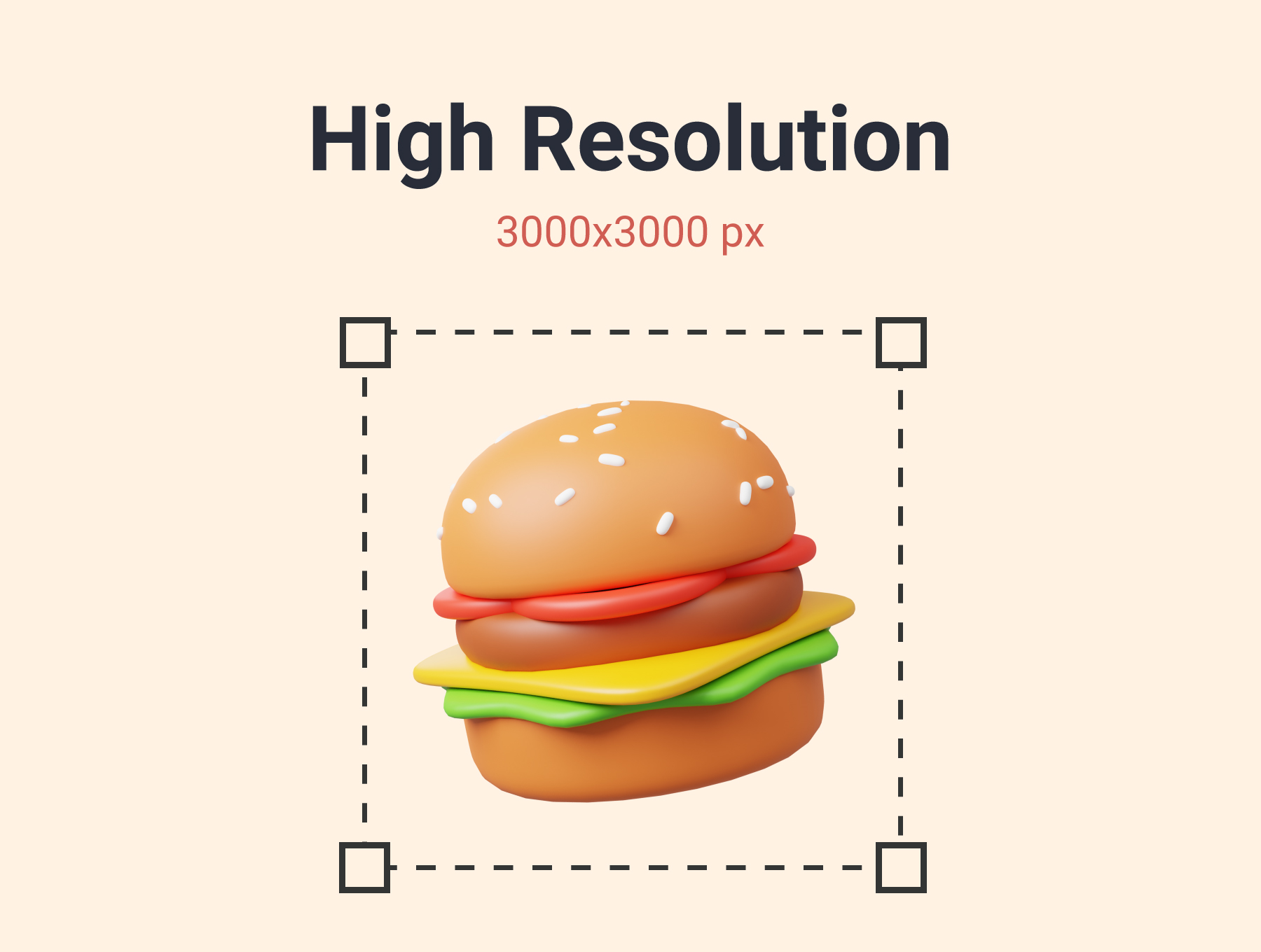 10款卡通趣味饮料美食汉堡3D插画图标Icons设计素材包 Food and Drink 3D Icon Pack , sucaiwan.com