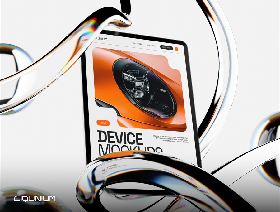 9款现代艺术玻璃折射背景MacBook笔记本电脑iPhone手机iPad平板UI屏幕界面设计作品集展示PSD样机Liqunium – Device Mockups , 第3张-素材湾丨精选海外优质设计素材资源 9款现代艺术玻璃折射背景MacBook笔记本电脑iPhone手机iPad平板UI屏幕界面设计作品集展示PSD样机Liqunium – Device Mockups , sucaiwan.com