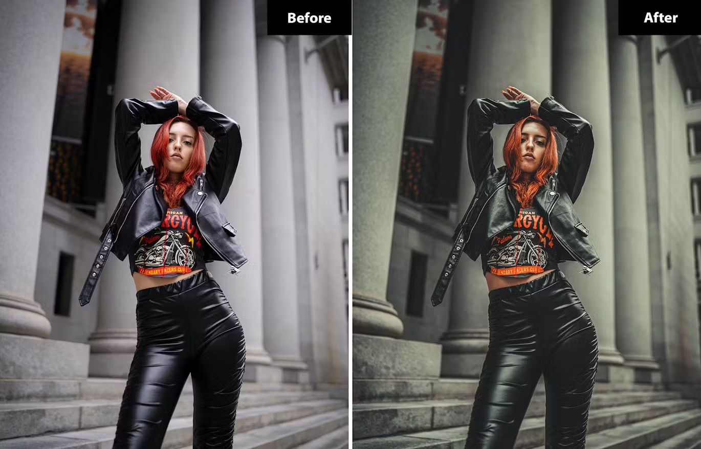 LR/PS预设-时尚街拍电影人像Lightroom预设 Dark shoot Lightroom Presets 插件预设 sucaiwan.com