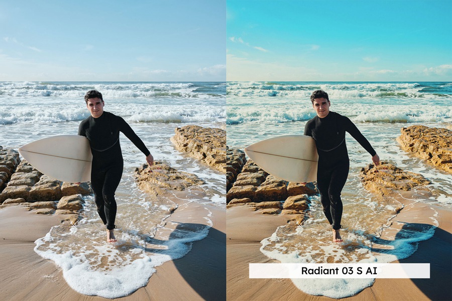 20款海滩冲浪电影旅拍摄影后期Lightroom预设及电影调色LUT预设 20 Surf Tones LUTs & Lightroom Presets 插件预设 sucaiwan.com