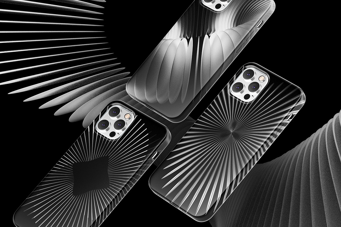 82款赛博未来抽象科幻3D立体渲染金属镀铬圆环PNG免扣设计套装3D Chrome Circles 图片素材 sucaiwan.com