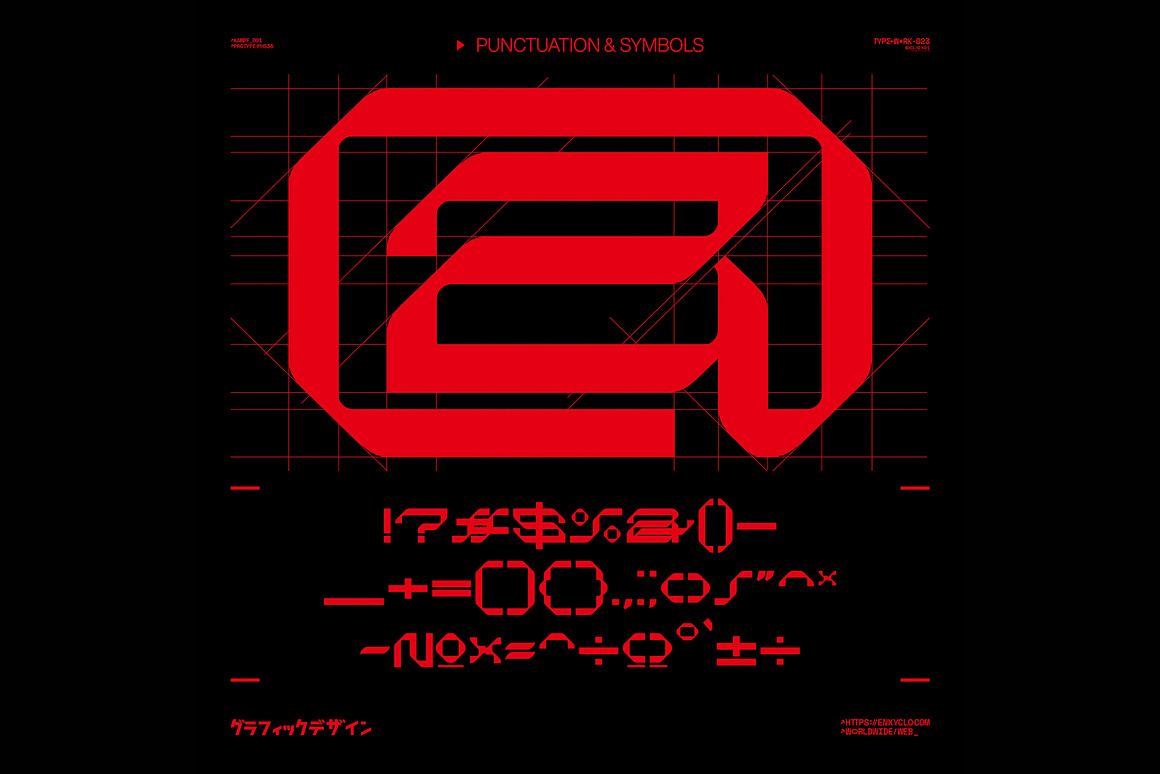 4款Y2K赛博未来科幻科技几何抽象logo标题排版无衬线装饰西文字体NCL KREGAS – Cyberpunk Futuristic 设计素材 sucaiwan.com