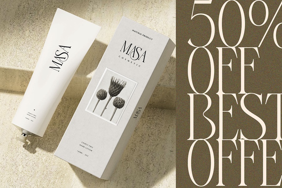 高质量现代优雅女性婚礼杂志海报排版设计英文字体素材 Darina Elegant Serif font 设计素材 sucaiwan.com