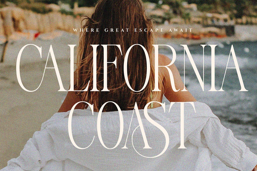 高质量现代优雅女性婚礼杂志海报排版设计英文字体素材 Darina Elegant Serif font 设计素材 sucaiwan.com