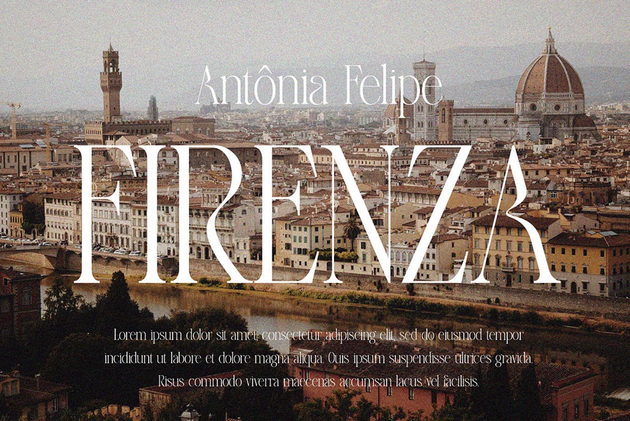 高质量现代优雅女性婚礼杂志海报排版设计英文字体素材 Darina Elegant Serif font 设计素材 sucaiwan.com