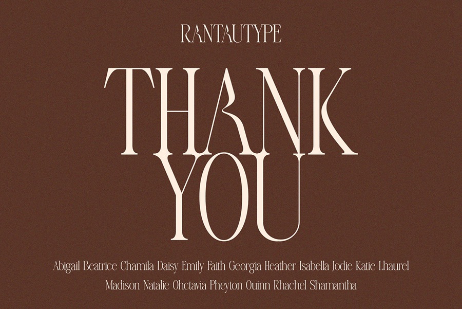 高质量现代优雅女性婚礼杂志海报排版设计英文字体素材 Darina Elegant Serif font 设计素材 sucaiwan.com