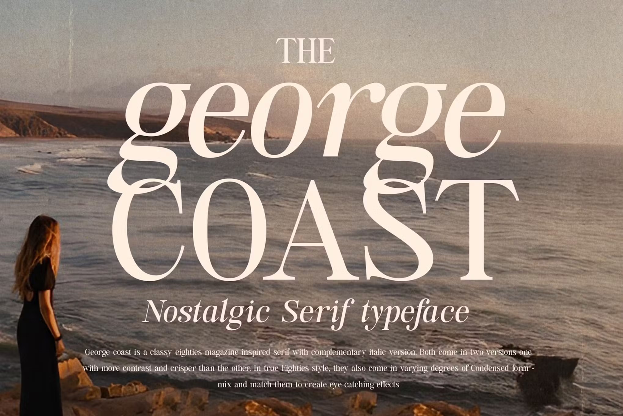 复古怀旧优雅女性婚礼杂志海报排版设计衬线英文字体素材 George Coast Nostalgic Font 设计素材 第1张-素材湾丨精选海外优质设计素材资源 复古怀旧优雅女性婚礼杂志海报排版设计衬线英文字体素材 George Coast Nostalgic Font 设计素材 sucaiwan.com