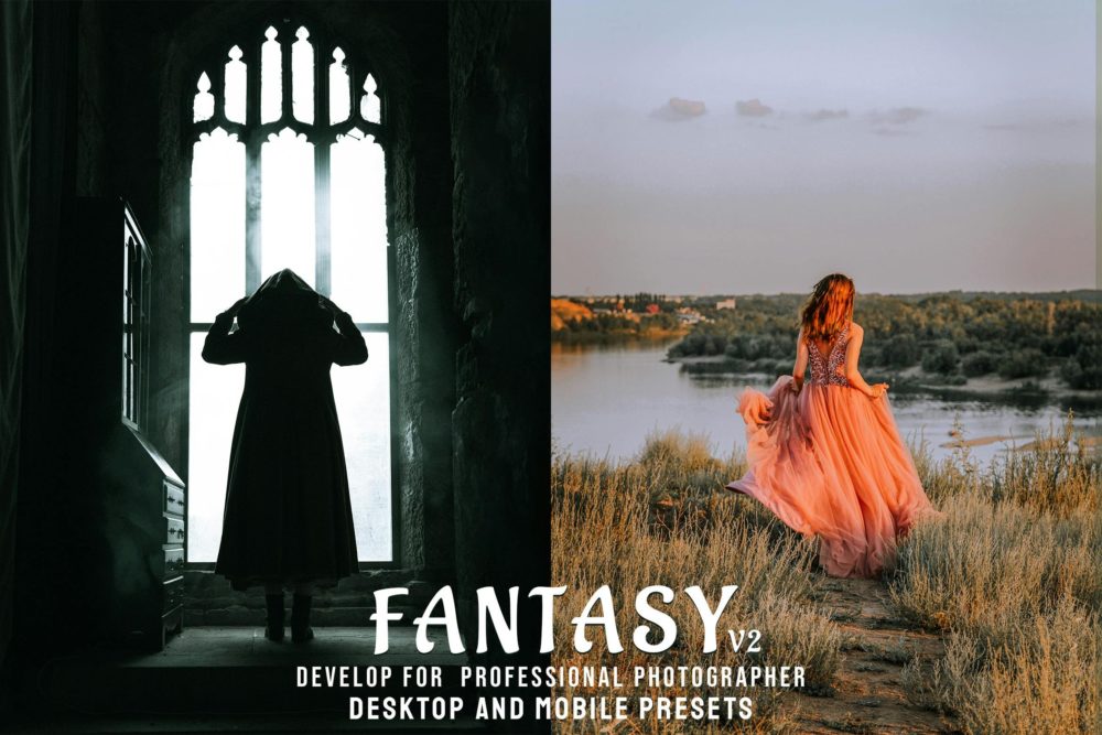 时尚复古怀旧电影美学旅行街头摄影照片调色Lightroom预设 Fantasy - Desktop & Lightroom Presets v2 , sucaiwan.com