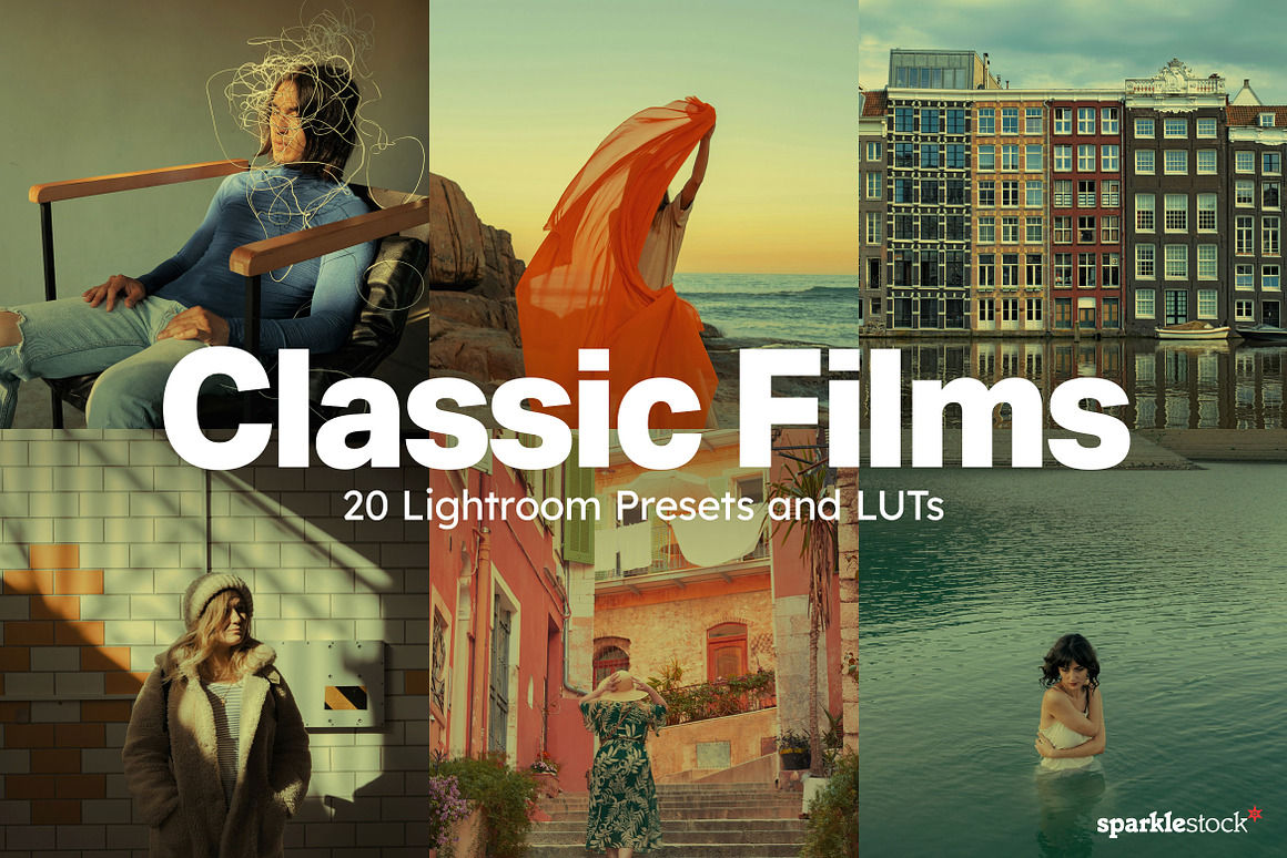 20组电影美学富士胶片模拟调色Lightroom&Lut预设 20 Classic Films Lightroom Presets , sucaiwan.com